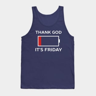 Woohoo Thank God It’s Friday Retro Vintage Tank Top